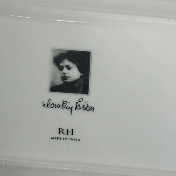 dorothy parker restoration hardware trinket plate room decor - Picture 6 of 6